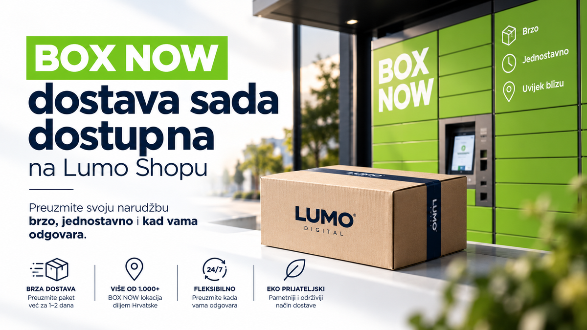 BOX NOW dostava sada dostupna na Lumo Shopu